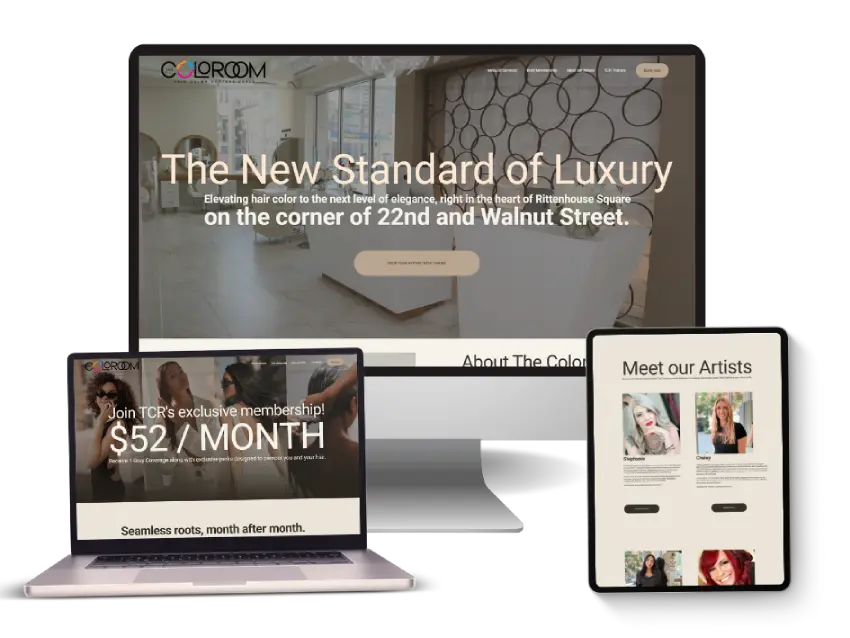 Squarespace Website Design for a Hair Salon