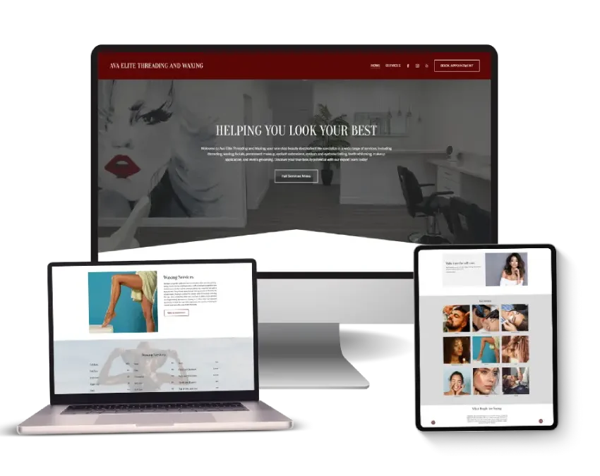Salon Website on Squarespace