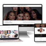 lash studio website design